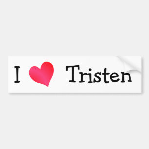 Autocollant De Voiture J'aime Tristan