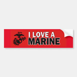 Autocollant De Voiture J'aime un adhésif pour pare-chocs marin