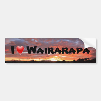 Autocollant De Voiture J'aime Wairarapa