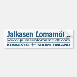 Autocollant De Voiture Jalkasen Lomamökit bumpersticker