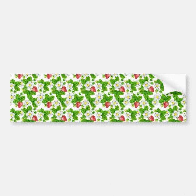 Autocollant De Voiture Jardin aux fraises (Devant)