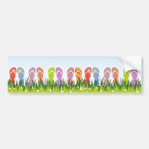 Autocollant De Voiture Jardin coloré d'amusement de bascules