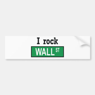 Autocollant De Voiture Je bascule Wall Street - adhésif pour pare-chocs