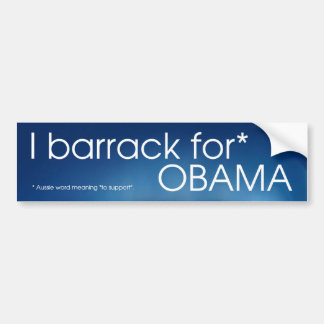 Autocollant De Voiture Je chahute pour Obama