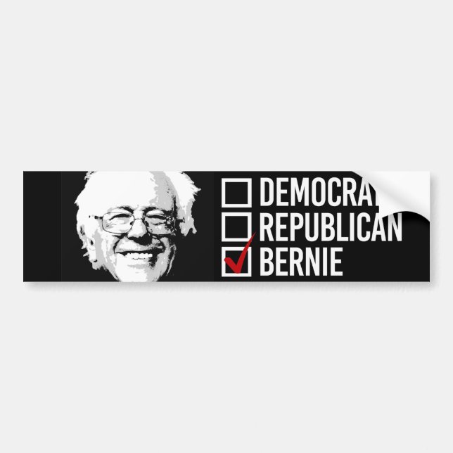 Autocollant De Voiture Je Choisis Bernie — Bernie Sanders - .png (Devant)