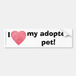 Autocollant De Voiture Je Coeur Mon Sticker Pour Pompier Adopté