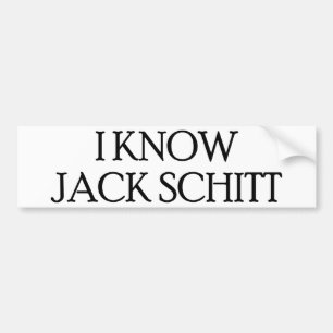 Autocollant De Voiture Je connais Jack Schitt