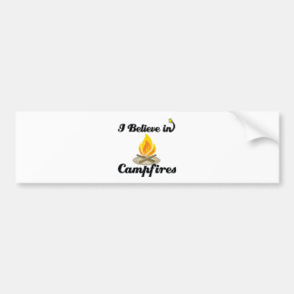 Autocollant De Voiture je crois aux feux de camp