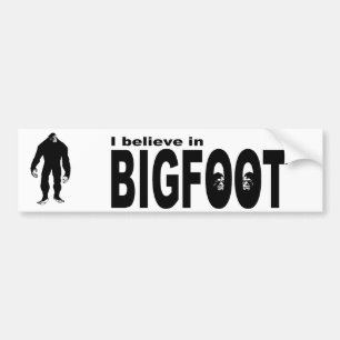 Autocollant De Voiture Je crois en BIGFOOT