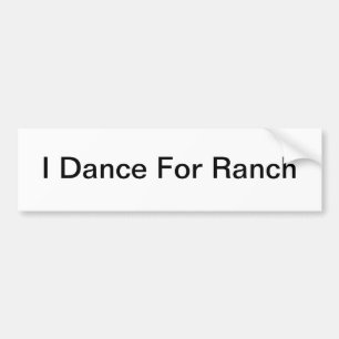 Autocollant De Voiture Je danse pour le ranch