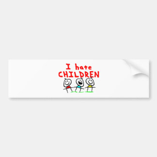 Autocollant De Voiture Je déteste des enfants !