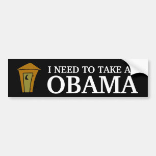 AUTOCOLLANT DE VOITURE JE DOIS PRENDRE, OBAMA