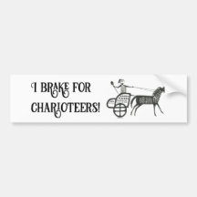 Je freine pour Charioteers Mycenaean Sticker pare-