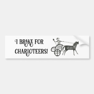Autocollant De Voiture Je freine pour Charioteers Mycenaean Sticker pare-