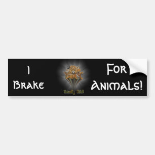 Autocollant De Voiture Je freine, pour des animaux ! Adhésif pour