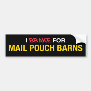 Autocollant De Voiture Je freine pour des granges de poche de courrier
