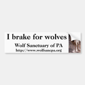 Autocollant De Voiture Je freine pour des loups