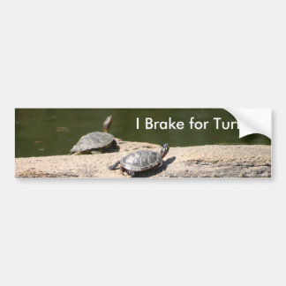 Autocollant De Voiture Je freine pour des tortues