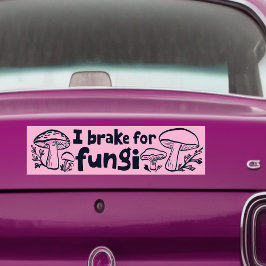 Autocollant De Voiture JE FREINE POUR FUNGI Mignons Champignons Pour la n