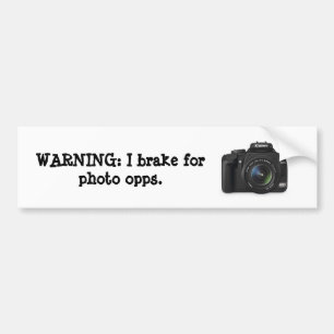 Autocollant De Voiture Je freine pour la photo opps.