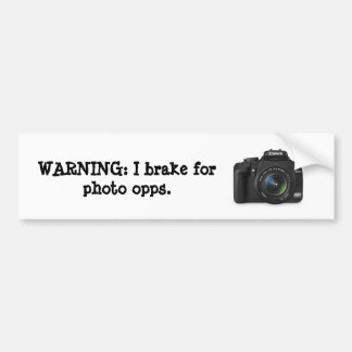 Autocollant De Voiture Je freine pour la photo opps.