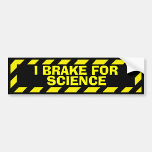 Autocollant De Voiture Je freine pour l'autocollant de prudence jaune sci