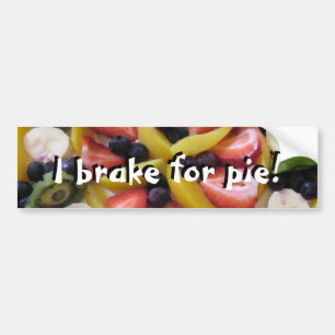 Autocollant De Voiture Je freine pour le tarte !