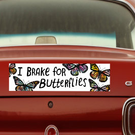 Autocollant De Voiture JE FREINE POUR LES BOUTEILLES Aquarelle Monarque