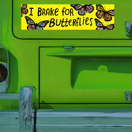 Autocollant De Voiture JE FREINE POUR LES BOUTEILLES Aquarelle Monarque