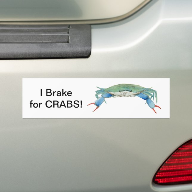Autocollant De Voiture Je freine pour les CRABS ! (En voiture)