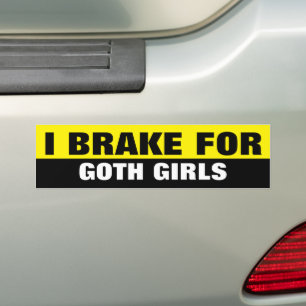 AUTOCOLLANT DE VOITURE JE FREINE POUR LES DEUX FILLES