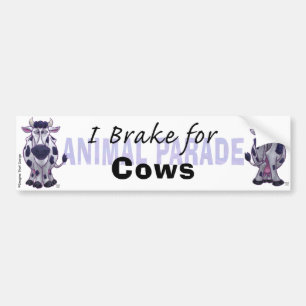 Autocollant De Voiture Je freine pour les vaches