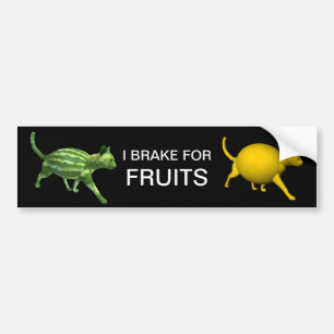 Autocollant De Voiture Je Freins Pour Fruits