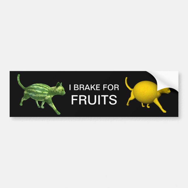 Autocollant De Voiture Je Freins Pour Fruits (Devant)