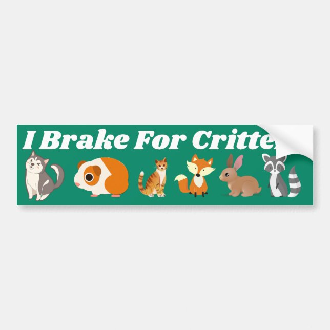 Autocollant De Voiture Je Freins Pour Les Critères (Devant)