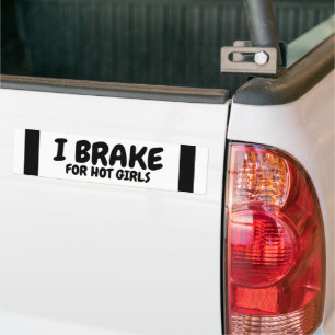 Autocollant De Voiture Je Freins Pour Les Filles Chaudes