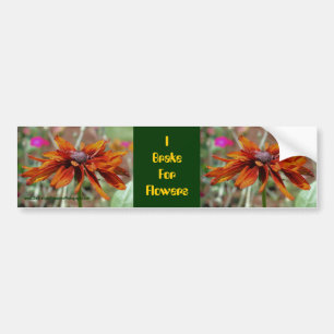 Autocollant De Voiture Je Freins Pour Les Fleurs Sticker Bumper Faisy