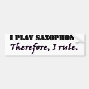 Autocollant De Voiture Je joue le saxophone…