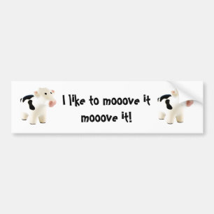 Autocollant De Voiture Je l'aime au moove moove il… adhésif pour