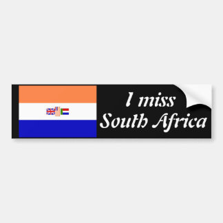 Autocollant De Voiture Je manque l'Afrique du Sud
