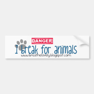 Autocollant De Voiture Je me casse pour des animaux