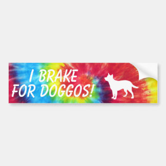 Autocollant De Voiture Je me casse pour le colorant de cravate de Doggos