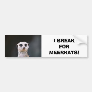 Autocollant De Voiture Je me casse pour Meerkats ! Adhésif pour