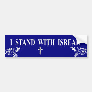 Autocollant De Voiture Je me tiens avec Isreal 2