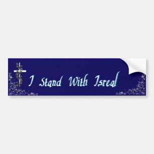 Autocollant De Voiture Je me tiens avec Isreal 3
