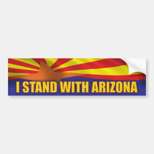 Autocollant De Voiture Je me tiens avec l'Arizona