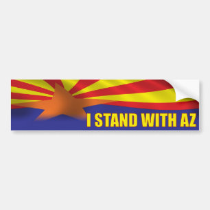 Autocollant De Voiture Je me tiens avec l'Arizona - appui Arizona