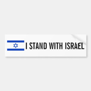 Autocollant De Voiture Je Me Trouve Avec L'Autocollant Bumper D'Israël