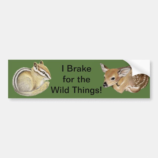Autocollant De Voiture Je M'Embrasse Pour Les Choses Sauvages ! Auto-coll (Devant)