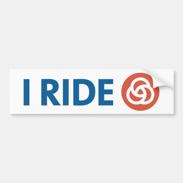 AUTOCOLLANT DE VOITURE JE MONTE [TRIMET] (Devant)